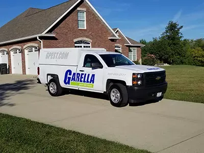 Garella pest control service truck
